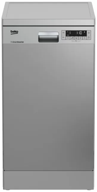 Посудомоечная машина  Beko DFS26024X, 10 комплектов, 6программы, 44.8 см, E, Серебристый