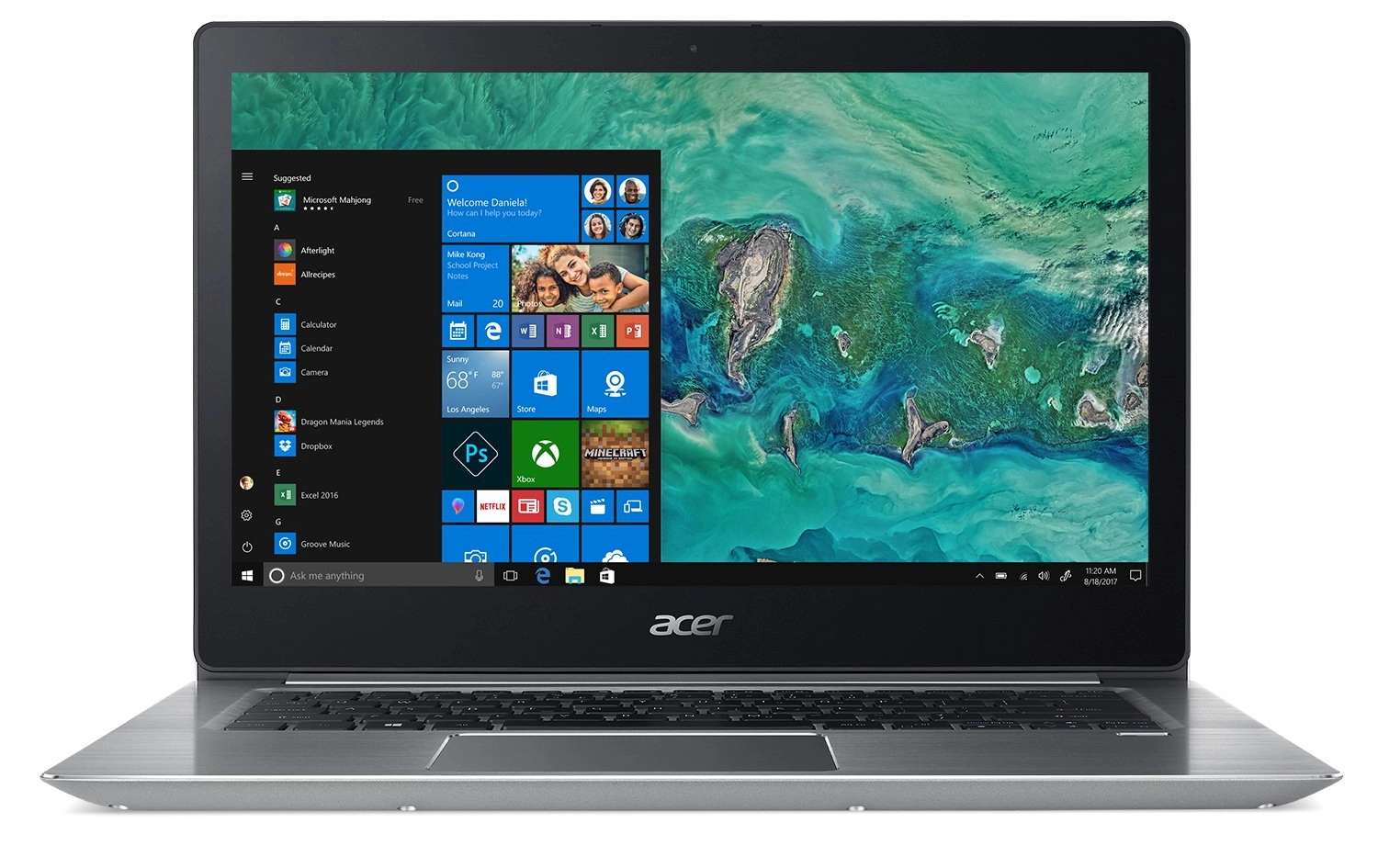 Laptop Acer Swift 3 SF314-55-37QN, 8 GB, Linux, Argintiu