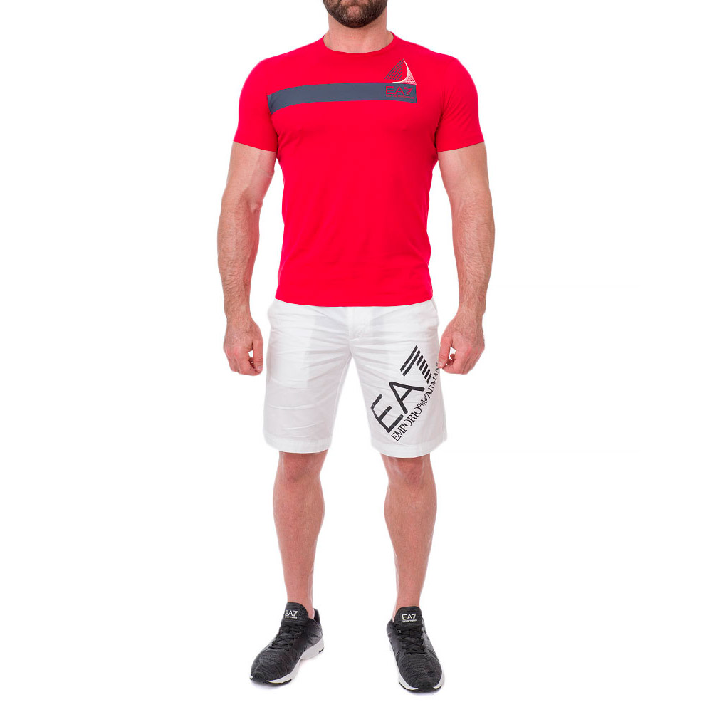 Tricou bărbătesc EA7 EMPORIO ARMANI JERSEY T-SHIRT 3XL Negru photo 2