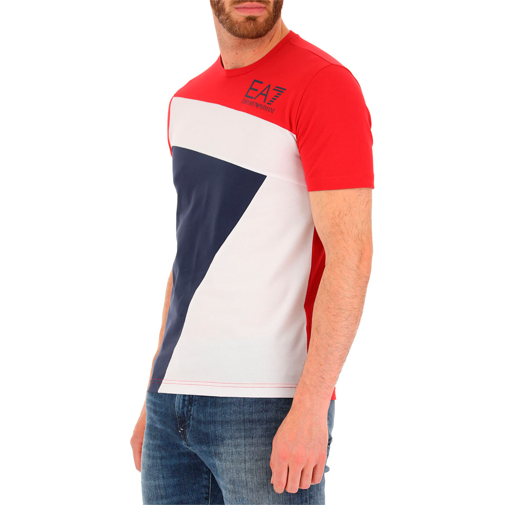 Tricou bărbătesc EA7 EMPORIO ARMANI T-SHIRT 3XL Rosu photo 4