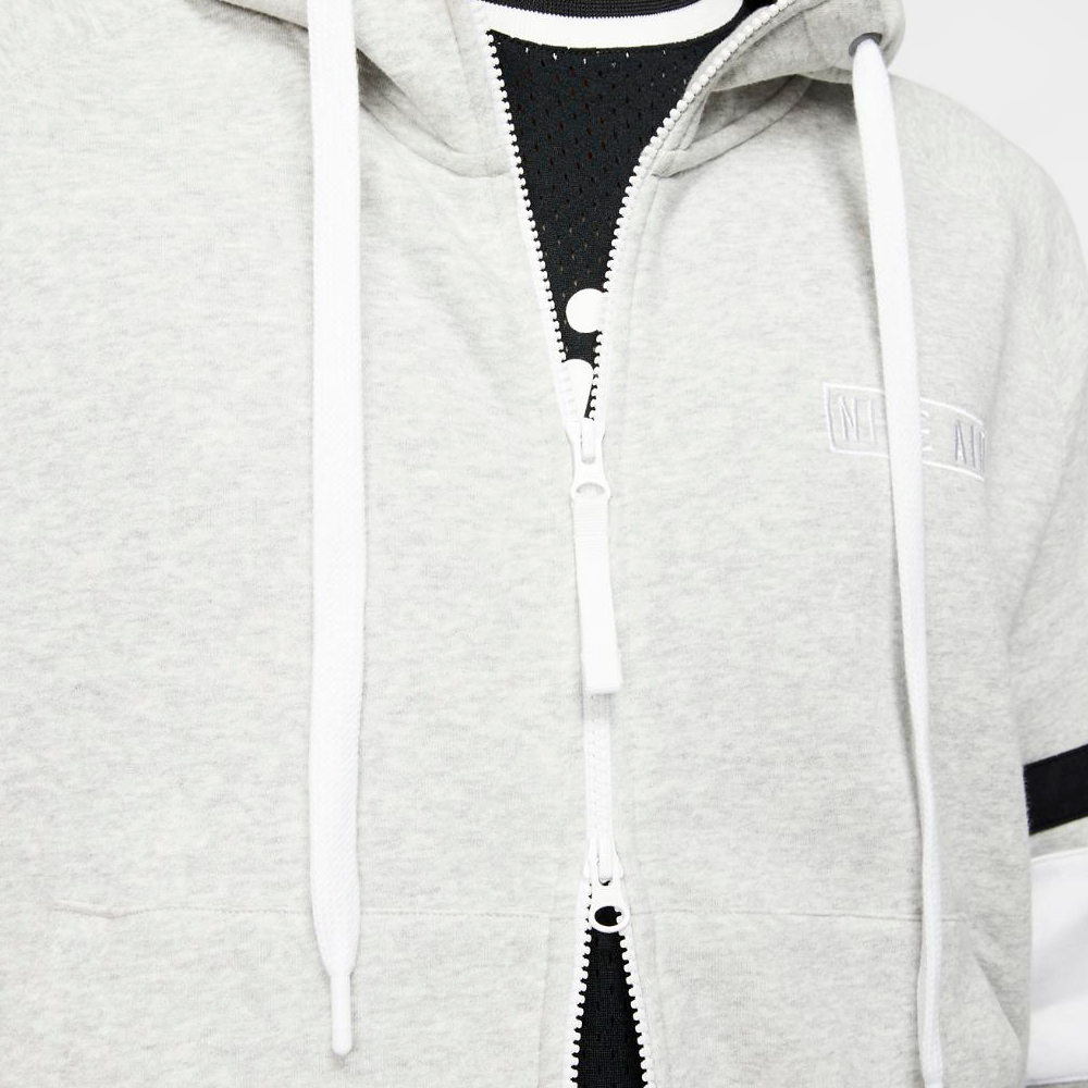 Мужская Толстовка Nike M NSW AIR HOODIE FZ FLC L Серый    photo 2