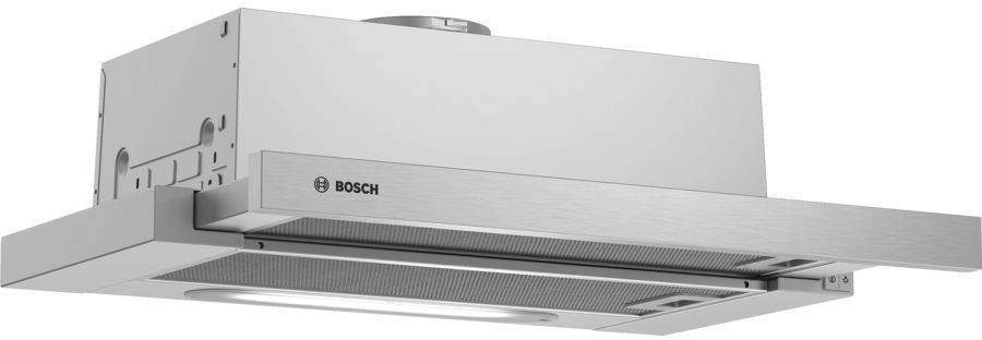 Hota telescopica Bosch DFT63AC50, 1 motoare, 360 m3/h, 60 cm, Inox