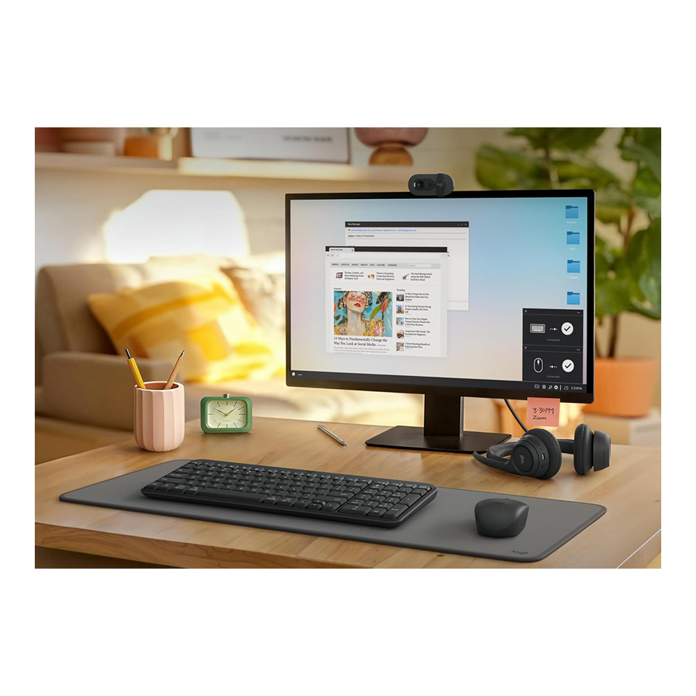 Клавиатура беспроводная Logitech K250 Graphite (920-013822) photo 5