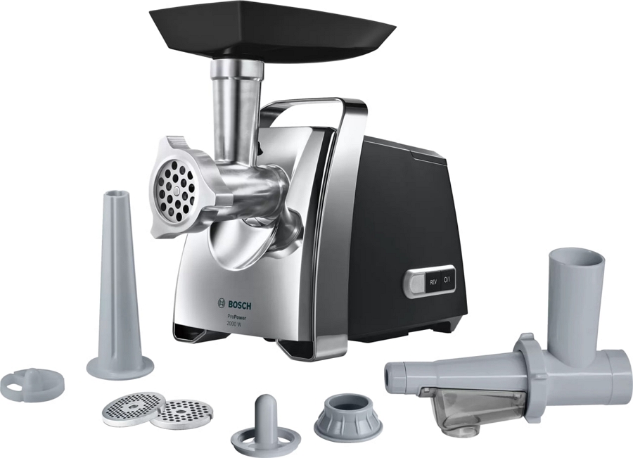 Мясорубка шнековая Bosch MFW67450, 3.5 кг/мин, 700 Вт, Нержавеющая сталь photo 2