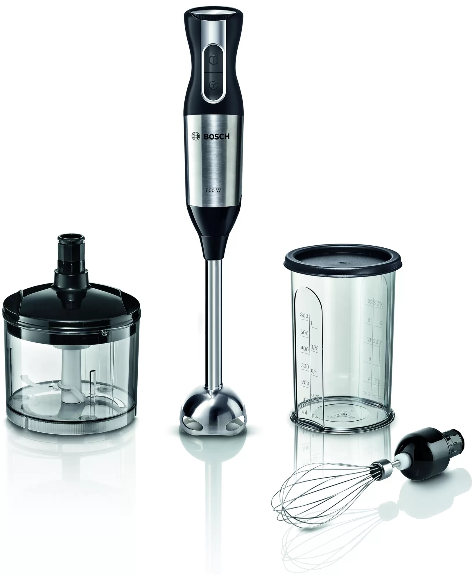 Блендер Погружной Bosch MS6CM4150 Black / 12 скоростей / 600 мл photo 1