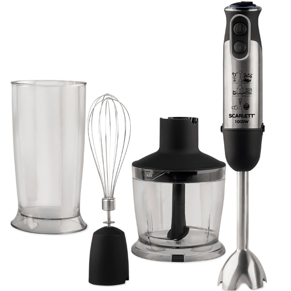 Blender Submersibil Scarlett SC-HB42F50 Alb / 5 viteze / 600 ml photo 1