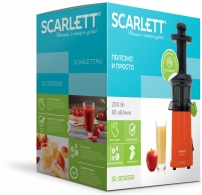 Соковыжималка шнековая Scarlett SCJE50S50, 0.6 л, 200 Вт, 1 скоростей, Другие цвета thumbnav 3