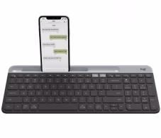 Logitech Wireless K580 Slim Multi-Device Wireless Keyboard, Logitech Unifying 2.4GHz wireless technology, Bluetooth Low Energy, Graphite - RUS