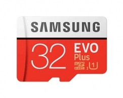 32GB microSD Class10 A1 UHS-I Samsung EVO Plus, 633x, Up to: 100MB/s