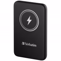 Магнитный беспроводной пауэрбанк Verbatim Charge'n'Go / 10000 mAh / Black