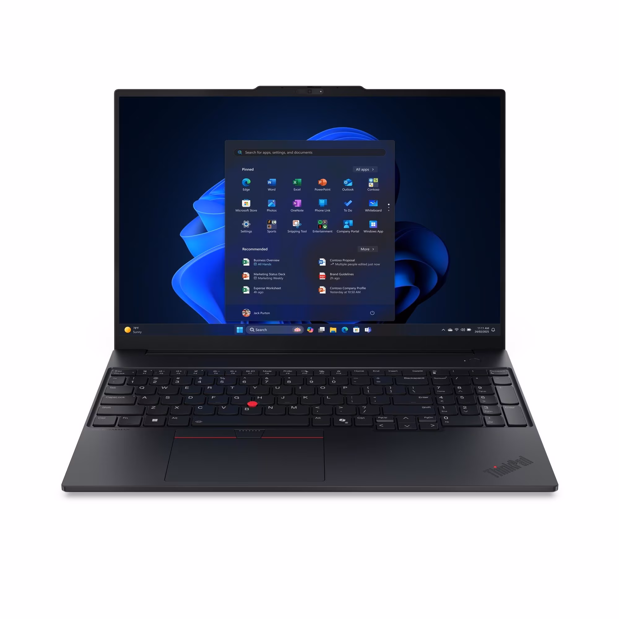 Ноутбук 16'' Lenovo ThinkPad E16 G3/ WUXGA / Intel Core Ultra 5 228V/ 32GB/ 512GB SSD/ Black