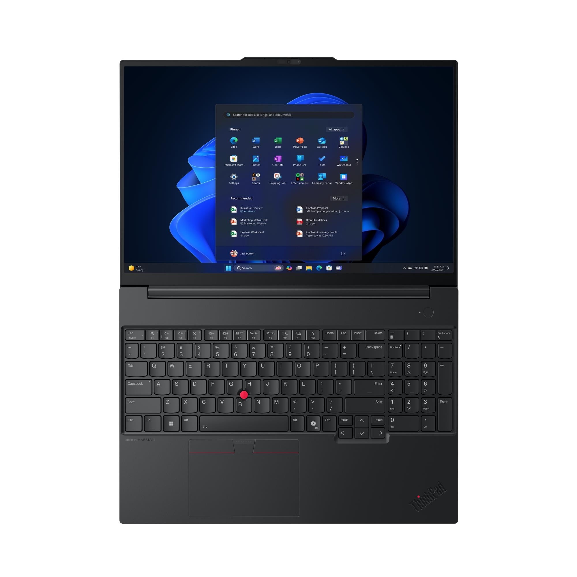 Ноутбук 16'' Lenovo ThinkPad E16 G3/ WUXGA / Intel Core Ultra 5 228V/ 32GB/ 512GB SSD/ Black photo 4