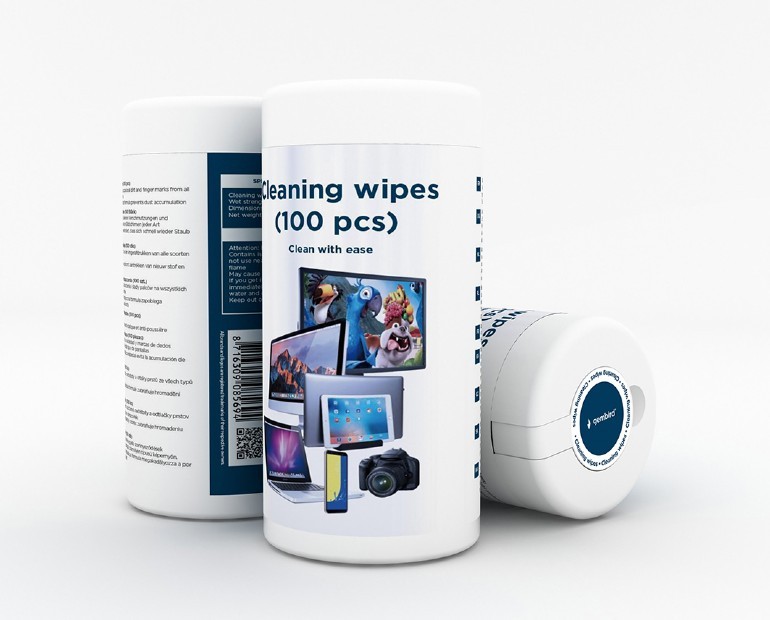 Gembird Cleaning wipes (CK-WW100-01), Cleaning wipes LCD/TFT 100 pcs photo 1