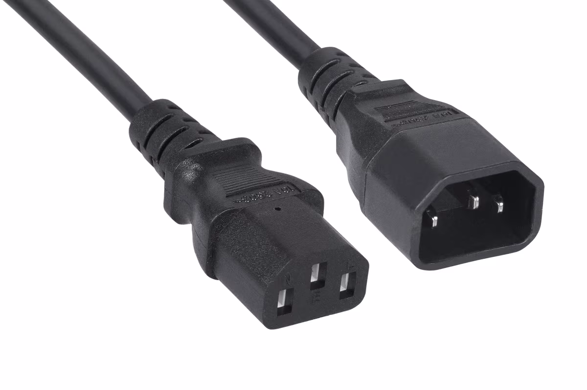 Power Extension cable PC-189-VDE (C13 to C14) 1,8 m, for UPS, VDE approved