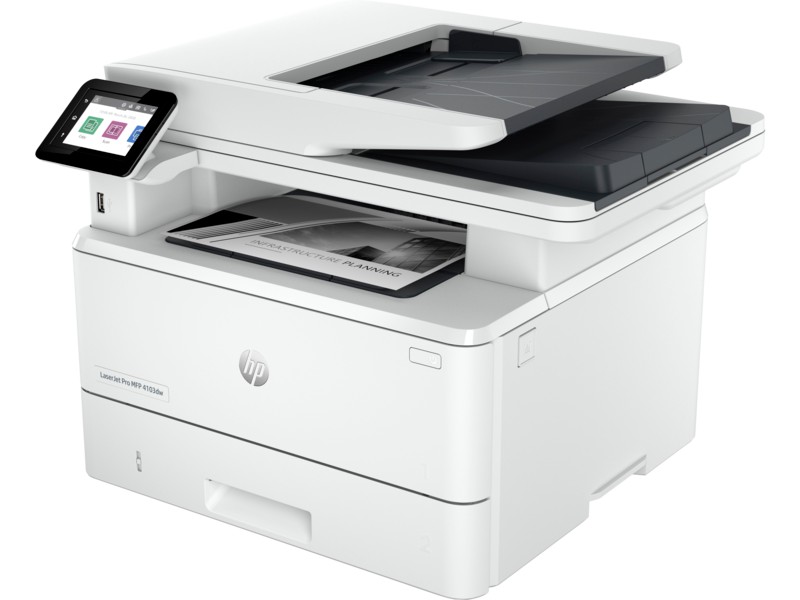 MFD HP LaserJet Pro 4103fdn / Duplex / DADF / Fax / Ethernet / A4 / White photo 3