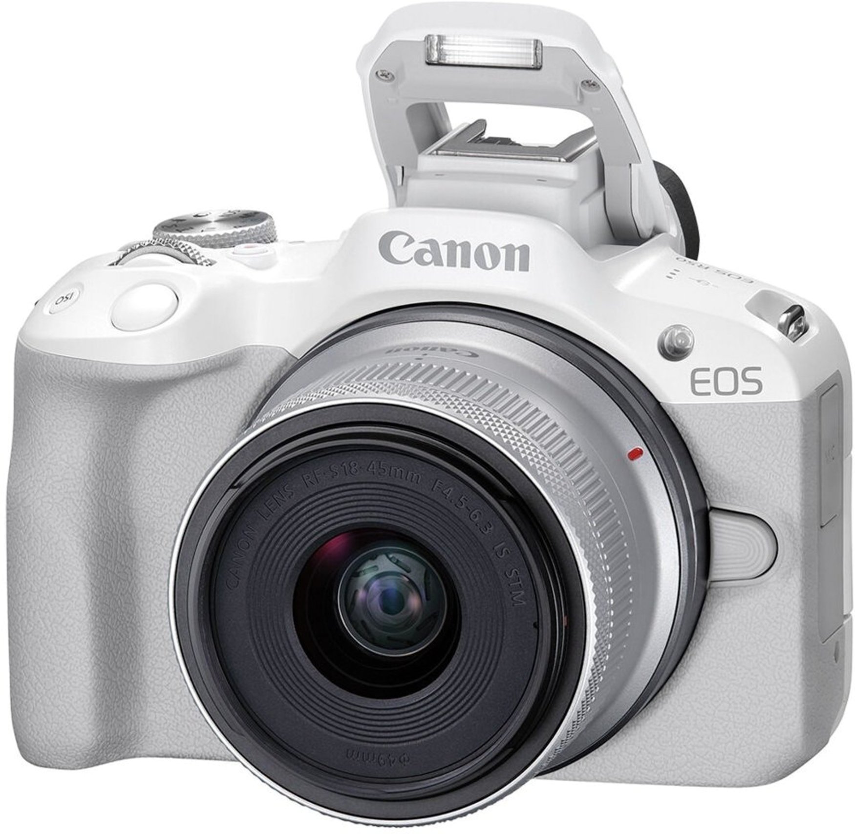 Aparate foto mirrorless CANON EOS R50 + RF-S 18-45 f/4.5-6.3 IS STM White  (5812C030) photo 3