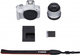 Aparate foto mirrorless CANON EOS R50 + RF-S 18-45 f/4.5-6.3 IS STM White  (5812C030) thumbnav 8