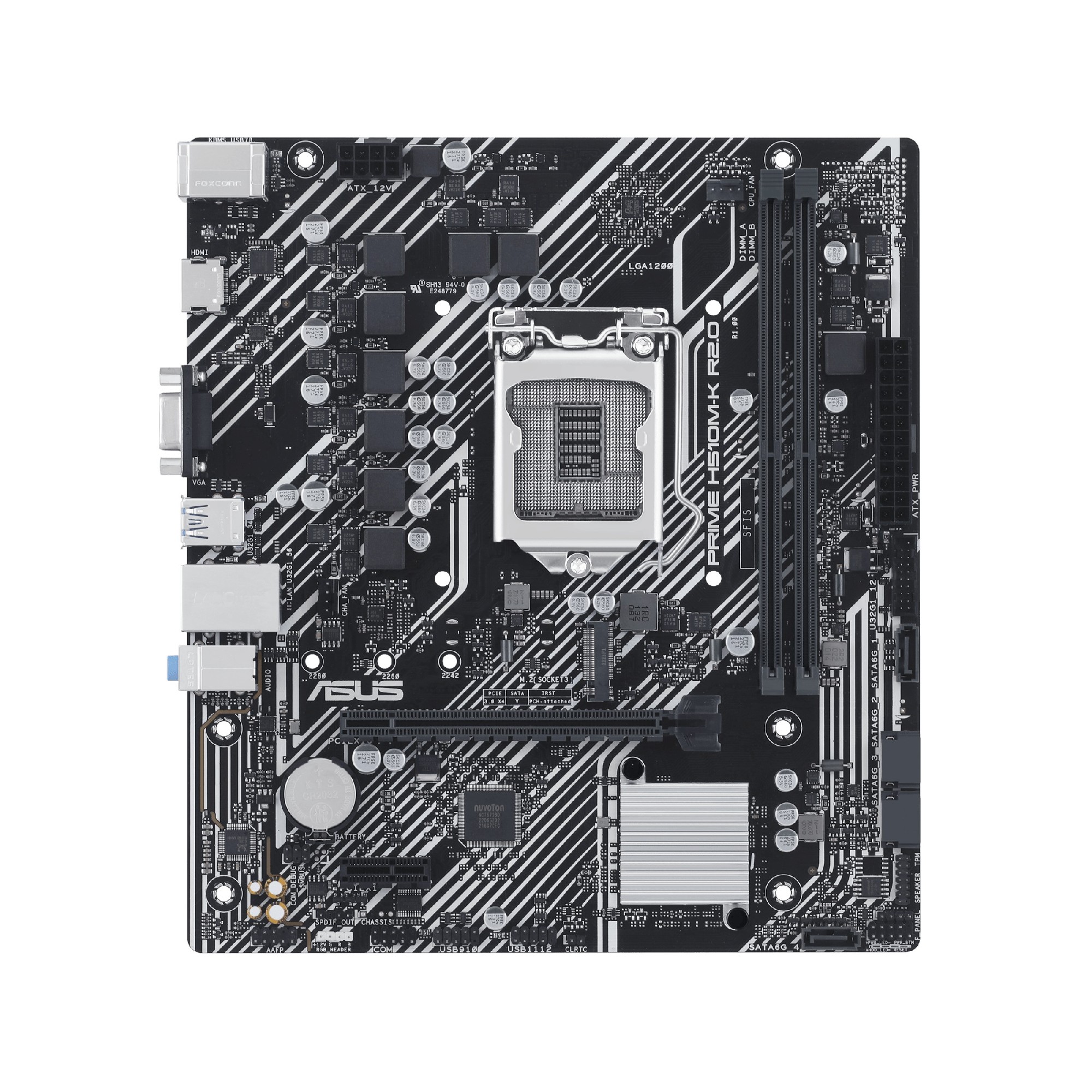 Материнская плата ASUS PRIME H510M-K R2.0 / 1200 / H470 / DDR4 / mATX photo 2