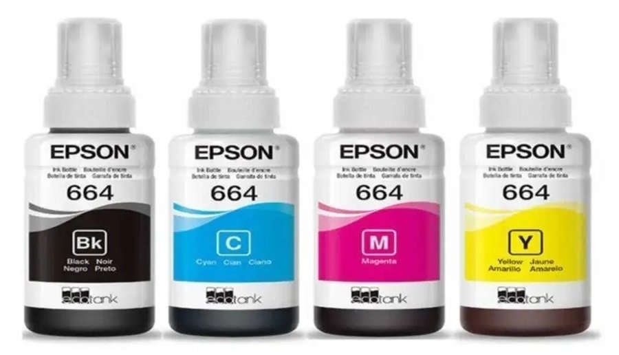 Epson 664 EcoTank 4-colour multipack (T6641/T6642/T6643/T6644), 280ml, for EcoTank L130/L100/ L110/ L120/ L121/ L132/ L1455/ L200/ L312 photo 2