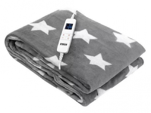 Patura electrica NOVEEN Electric Heated Blanket EB651 Grey Star 180 x 130 cm photo 1