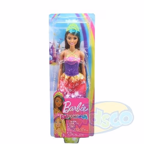 Barbie Принцесса в ярком платье 