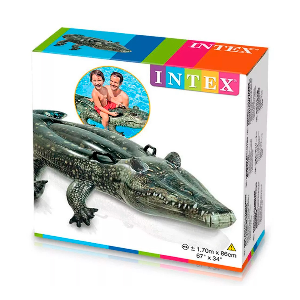 Saltea- pluta gonflabila cu miner INTEX ALIGATOR photo 1 Saltea- pluta gonflabila cu miner INTEX ALIGATOR photo 1