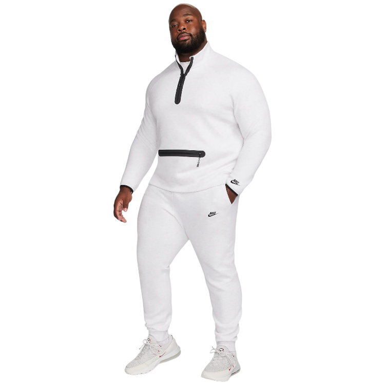 Hanorac pt bărbați Nike M NK TCH FLC HZ TOP XXL Alb photo 3