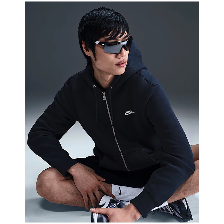 Hanorac pt bărbați Nike M NK CLUB BB FZ HOODIE M Albastru photo 7