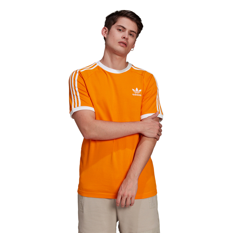 Футболка мужская Adidas 3-STRIPES TEE S Оранжевый photo 2