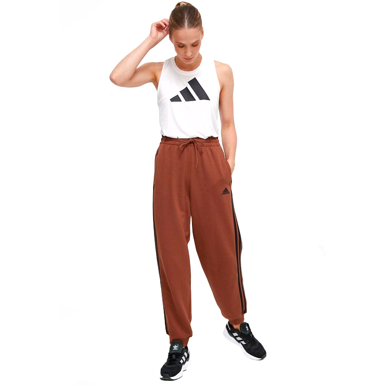 Pantaloni Adidas W 3S FT LS PT PANTS M Maro Femei photo 3