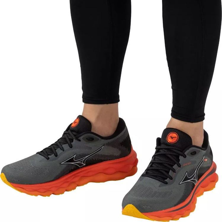 Incaltaminte Sport Mizuno WAVE SKY 7 pt Barbati / 41 / Gri-oranj photo 5