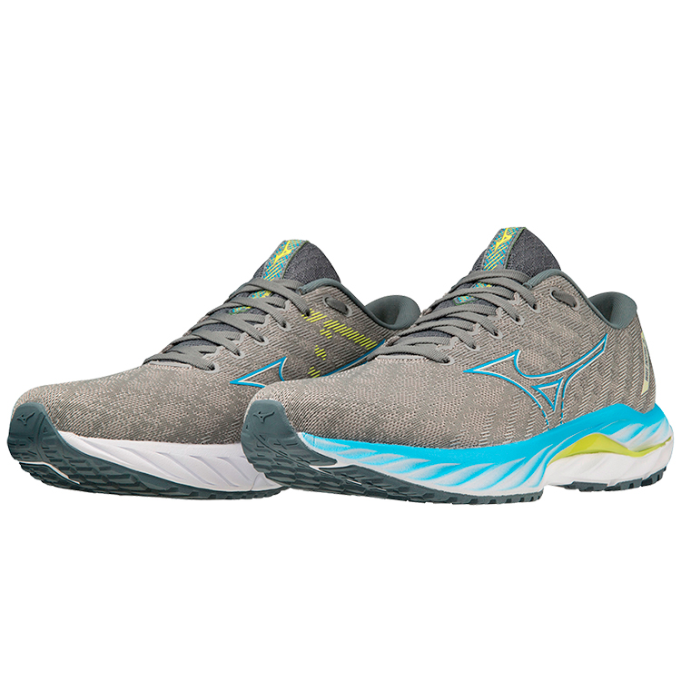 Кроссовки Mizuno WAVE INSPIRE 19 / Мужской / 41 / Серый/Голубой photo 2
