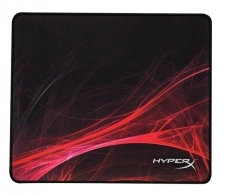 HYPERX FURY S Speed Edition Gaming Mouse Pad Medium, Natural Rubber, Size 360mm x 300mm x 3.5 mm, Seamless, Stitched edges, Densely woven surface for accurate optical tracking, Compatible with optical or laser mice, Black