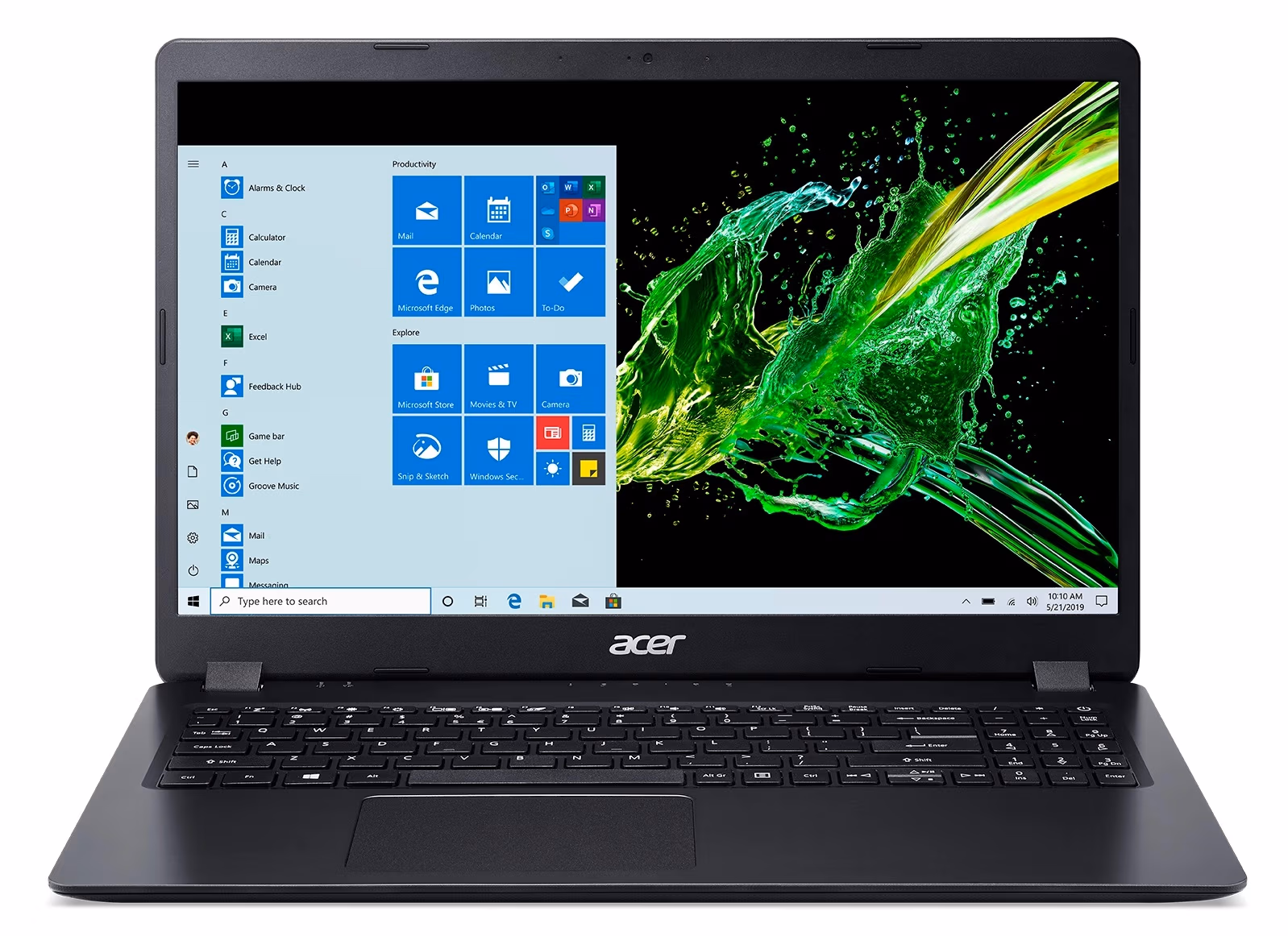 ACER Aspire A315-56 Shale Black (NX.HS5EU.00K) 15.6" FHD (Intel Core i3-1005G1 2xCore 1.2-3.4GHz, 8GB (2x4) DDR4 RAM, 256GB PCIe NVMe SSD, Intel UHD Graphics, w/o DVD, WiFi-AC/BT, 2cell, 0.3MP webcam, RUS, Linux, 1.9kg) 15.6" NB Bag-TUCANO IDEALE B 