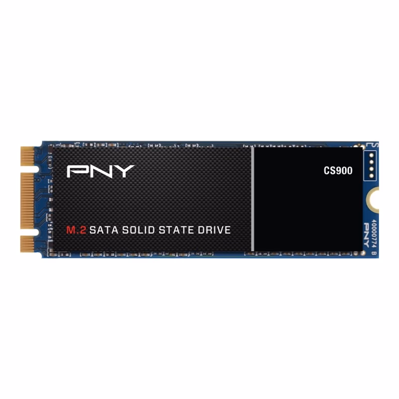 M.2 SATA SSD 250GB PNY CS900, Interface: SATA 6Gb/s, M.2 Type 2280 form factor, Sequential Reads: 535 MB/s, Sequential Writes: 500 MB/s, Phison controller, 2 Mln MTBF, 3D NAND TLC 