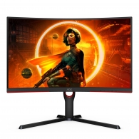 27.0" AOC VA LED CQ27G3SU/BK Curved QHD Borderless Black (1ms, 3000:1, 300cd, 2560x1440, 178°/178°, Refresh Rate 165Hz, Curvature 1000R, AMD Freesync Premium, HDMI2.0x2, DisplayPort, USB Hub: 4 x USB3.2, Audio Line-out, Speakers 2x3W, Height adjustment, V thumbnav 1