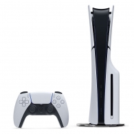 Game Console  Sony PlayStation 5 Slim (Disc Edition), 1TB, White; 1 x Gamepad (Dualsense) thumbnav 1