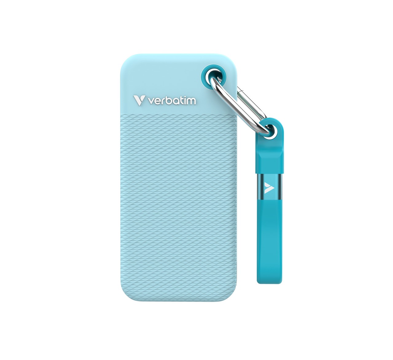 1TB SSD Portabil Verbatim Pocket, Polar Blue with 2 Rubber Sleeves (Black & Polar Blue),1000 MB/s photo 2