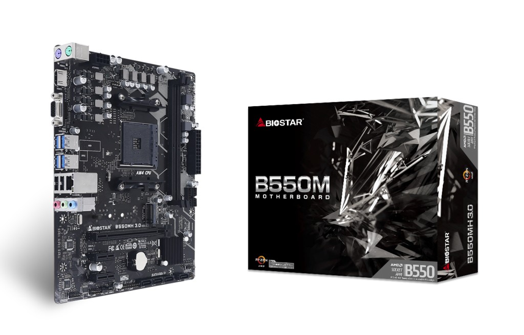 Placa de baza BIOSTAR B550MH 3.0 / AM4 / B550 / DDR4 / mATX photo 1