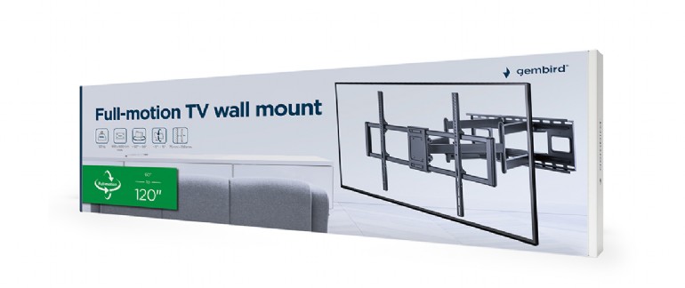 Suport pentru televizor de perete 60-120”, Gembird ”WM-120ST-01” photo 4