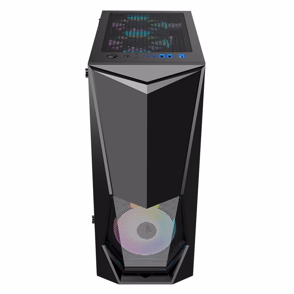 Carcasa 1STPLAYER DK-3 / w/oPSU / Side-Window / 3x120mm / ATX / Black