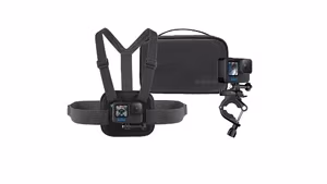 GoPro Sports Kit, включает в себя: 1x крепление на грудь, 1x крепление на руль, 1x сумка для переноски