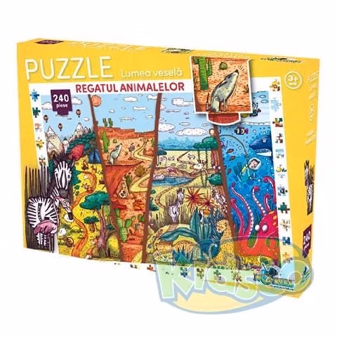Noriel NOR3058 Puzzle 240 Piese - Regatul Animalelor 2017 