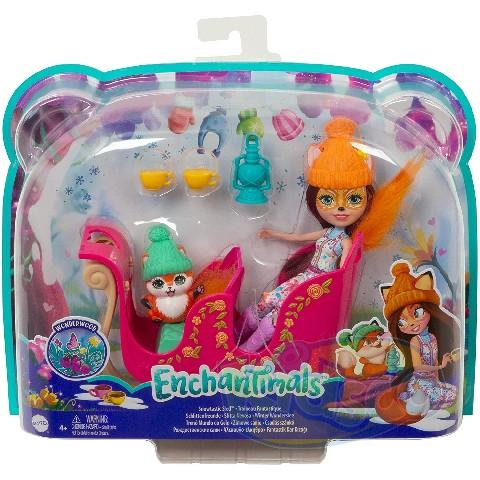 Enchantimals GJX31 Felicity Fox Set Cu Sanie photo 1