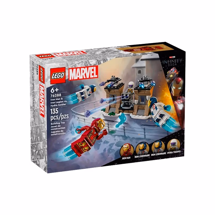 Lego Marvel Infinity Saga Железный человек и железный легион против Солдат Гидры 76288