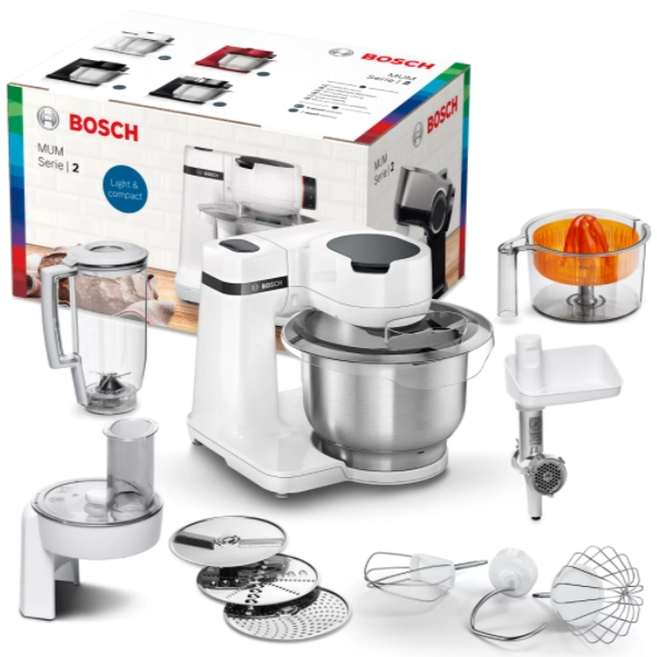 Robot de bucatarie Bosch MUMS2EW40,  ml, 700 W, 4 trepte viteza, Alb photo 4