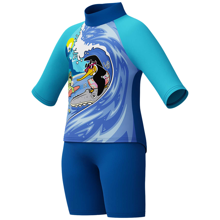 Costum de baie Speedo LTS JAM RASH TOP SET IM 5YRS Albastru Barbati photo 2