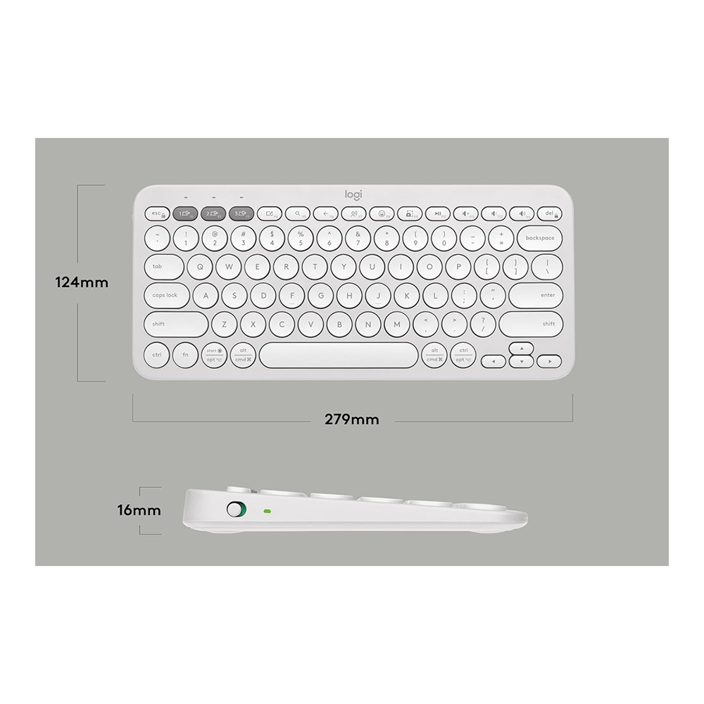 Клавиатура беспроводная Logitech Pebble Keys 2 K380s (920-011852) / Мембранная photo 4