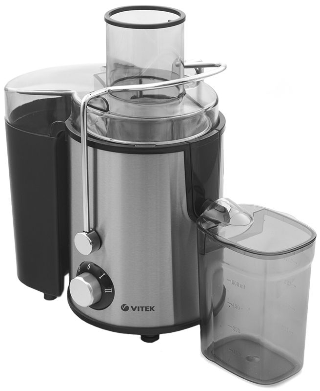 Storcator centrifugal Vitek VT-3652, 0.6 l, 900 W, 2 trepte viteza, Gri photo 2