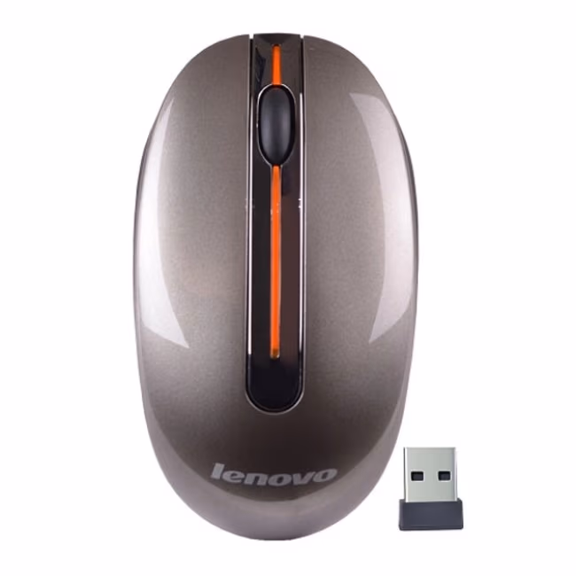 Lenovo Wireless Mouse N3903A, Ergonomic design, good touch feeling and quick response, Metal 